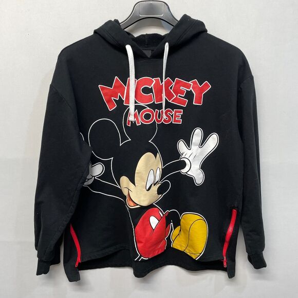 Disney Women Juniors Size XXL 2XL (19) Mickey Mouse Hoodie Sweatshirt M265 -24 - Picture 1 of 15